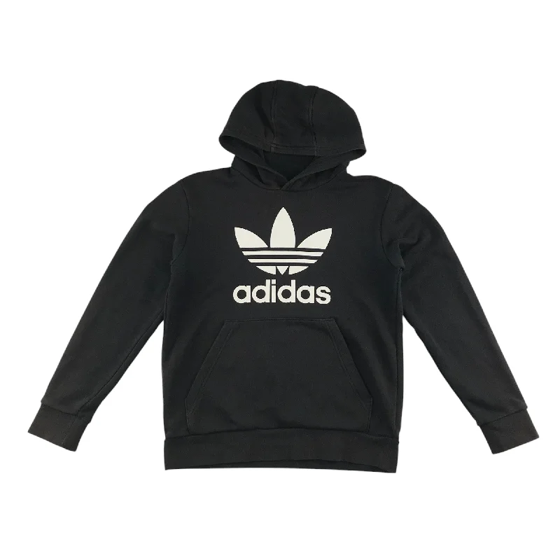 Adidas hoodie 12-13 years black pullover logo print