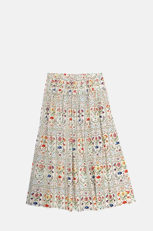 Fallon Skirt Cream Trellis