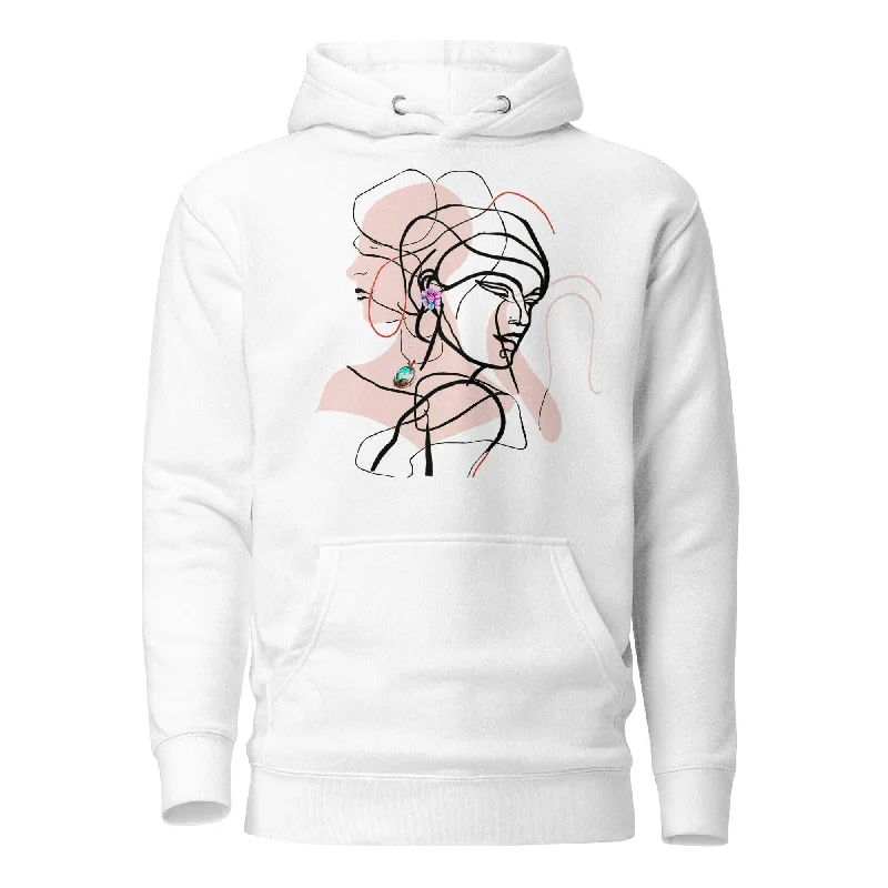 Two Intertwined Women- Man Hoodie