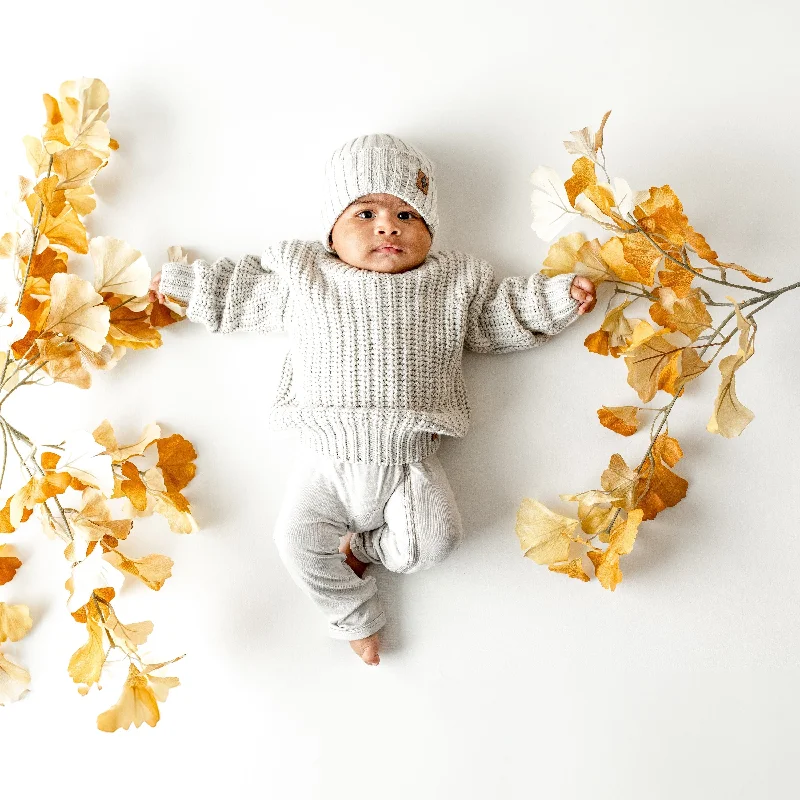 Chunky Knit Sweater in Oat