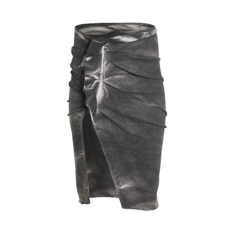 EDFU Knee Skirt in Dark Dust