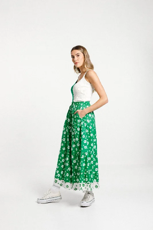 Lucia Skirt - Sale - Green/White Garden