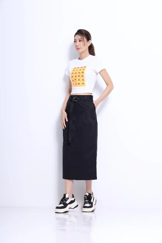 Mikan Fitted Crop Tee