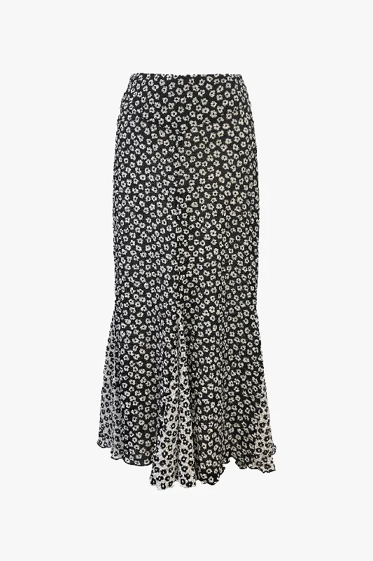 Daisy Pucker Maxi Skirt