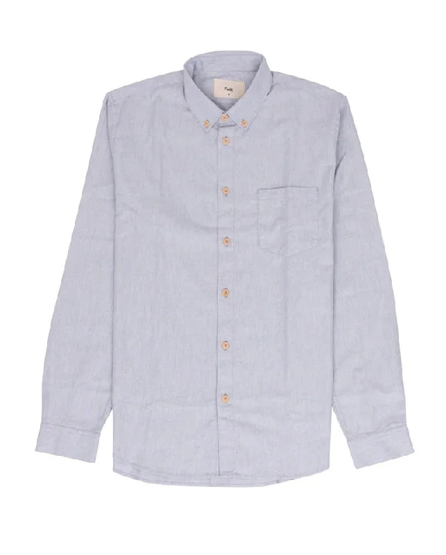 Relaxed Fit Shirt Ice Blue Flannel