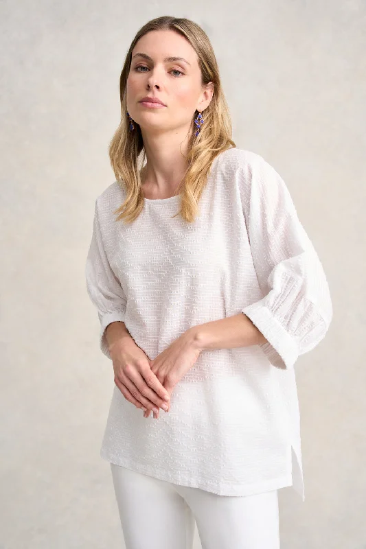 Textured Cotton Blouse