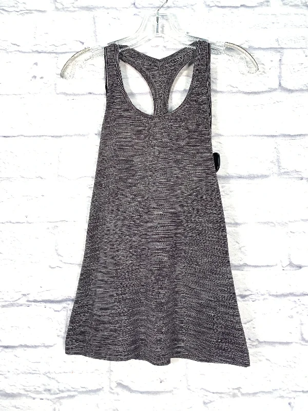 Athletic Tank Top By Lululemon In Black & White, Size: S