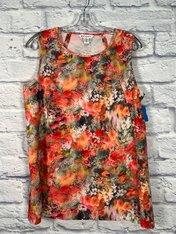 Athletic Tank Top By Athleta In Floral Print, Size: M