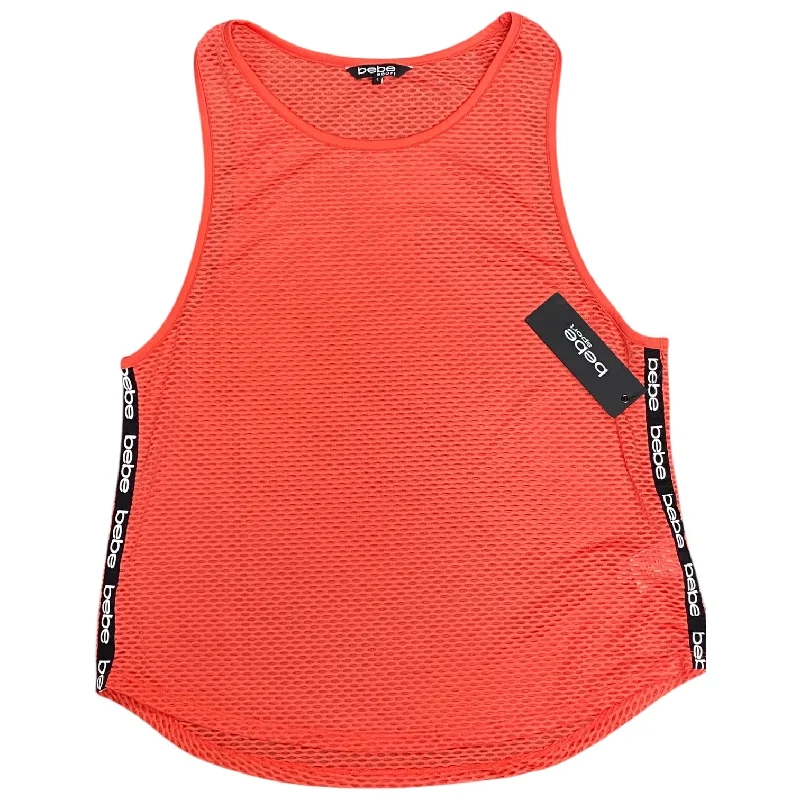 Athletic Tank Top By Bebe In Orange, Size: L