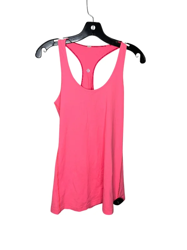 Athletic Tank Top By Lululemon In Pink, Size: 8