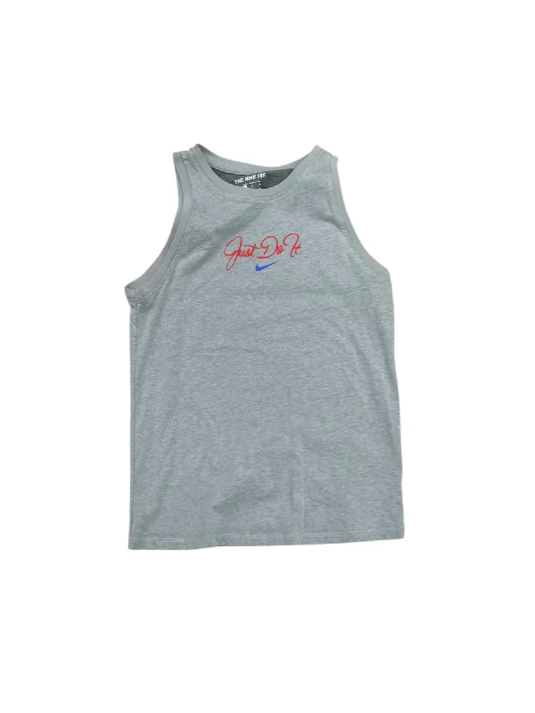 Athletic Tank Top By Nike Apparel In Grey, Size: S