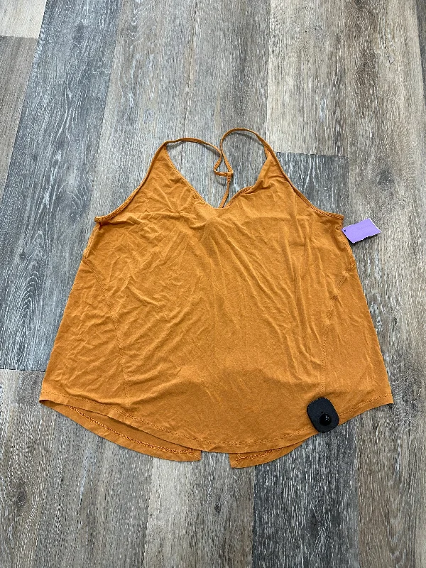 Athletic Tank Top By Lululemon In Orange, Size: M