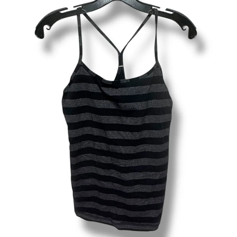 Athletic Tank Top By Lululemon In Striped Pattern, Size: 8