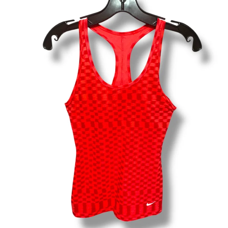 Athletic Tank Top By Nike Apparel In Red, Size: S