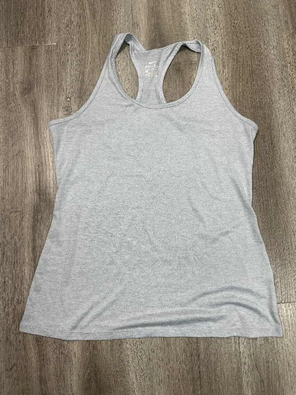 Athletic Tank Top By Nike Apparel In Grey, Size: L