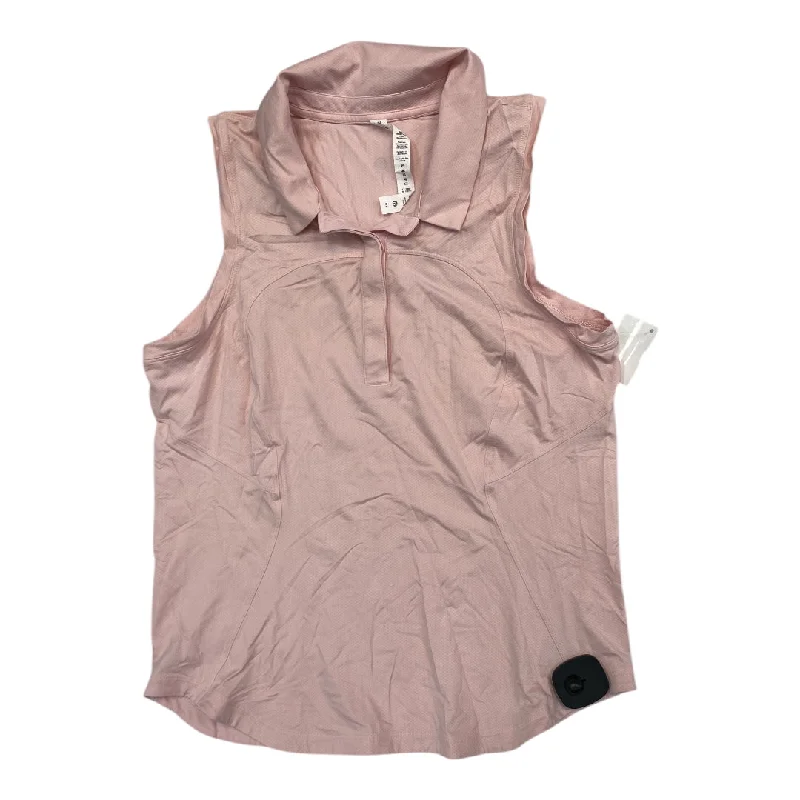 Athletic Tank Top By Lululemon In Pink, Size:M