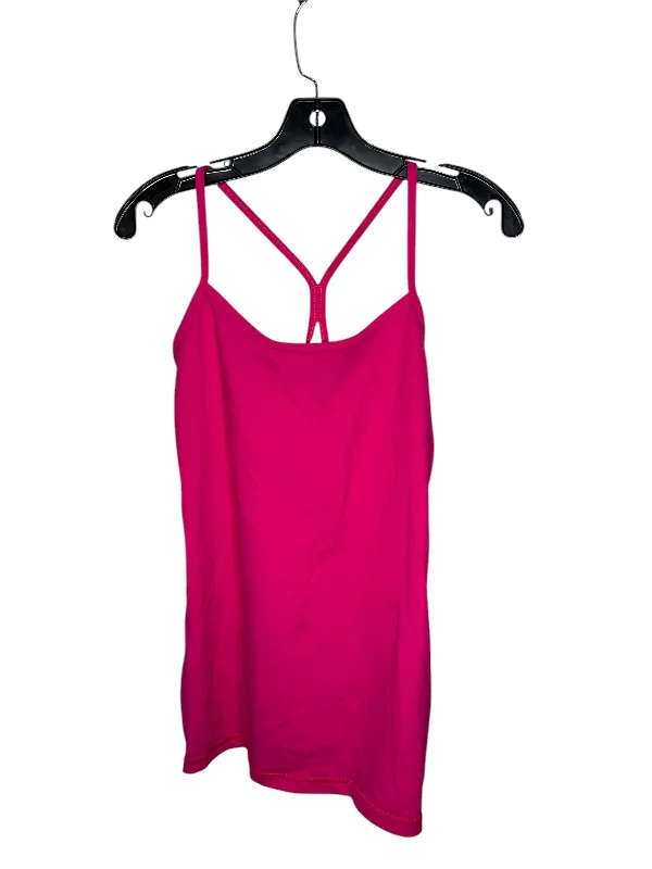 Athletic Tank Top By Lululemon In Pink, Size: 10