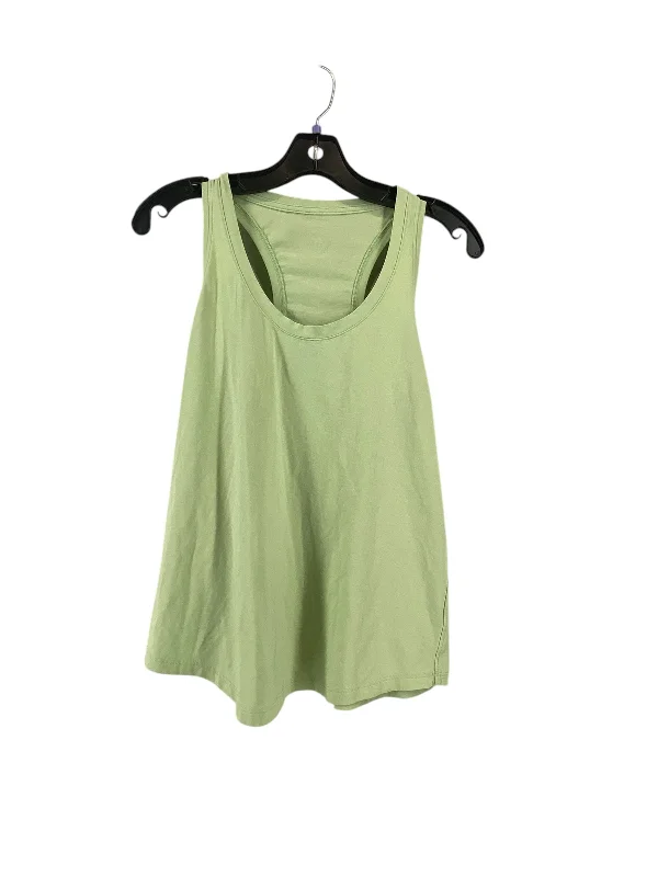 Athletic Tank Top By Lululemon In Green, Size: 10