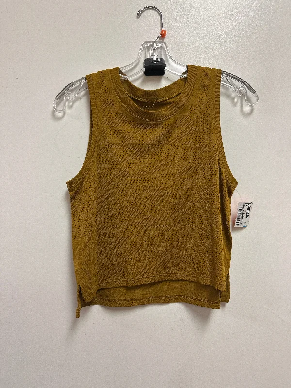 Athletic Tank Top By Lululemon In Yellow, Size: M