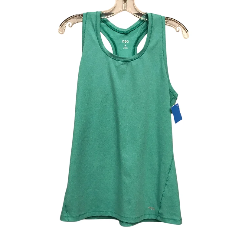 Athletic Tank Top By Dsg Outerwear In Green, Size:L