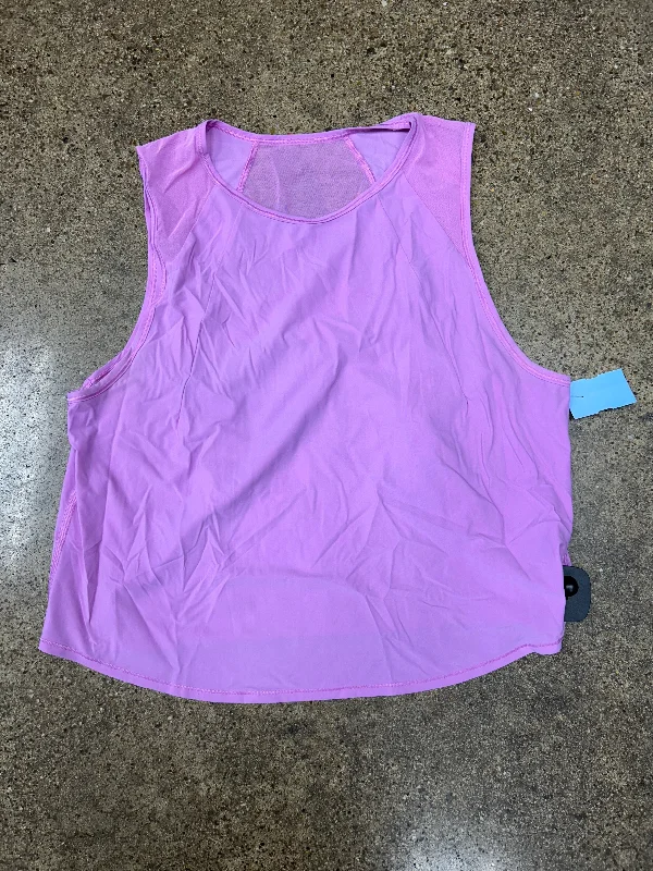 Athletic Tank Top By Lululemon In Pink, Size: 6