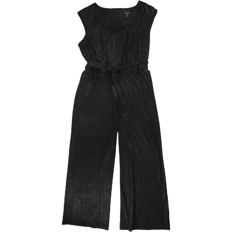 Connected Apparel Womens Belted Jumpsuit