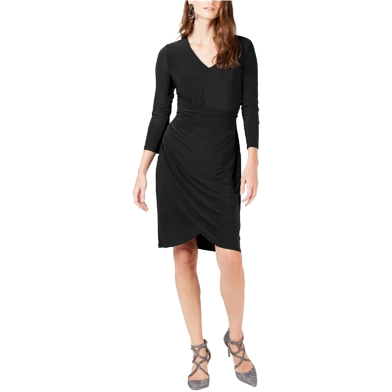 I-N-C Womens Ruched Sheath Dress