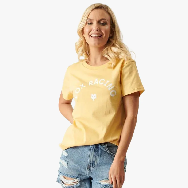 Fox Womens Racing Arch Short Sleeve Tee Yellow