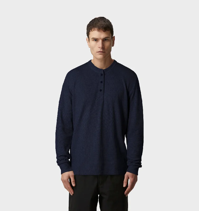 Henley LS Tee - Midnight Navy