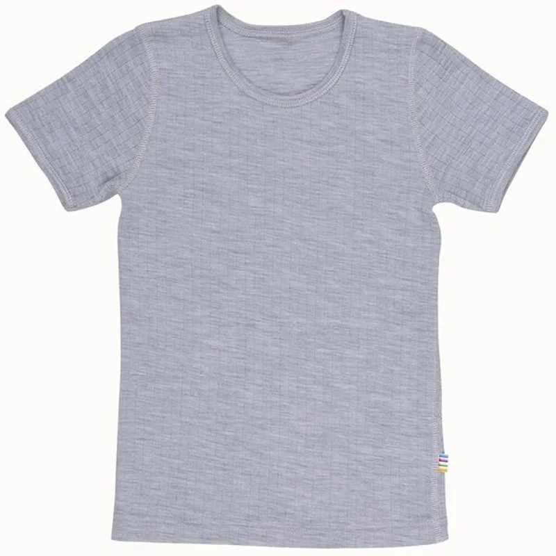 Joha T-shirt Wool Grey Melange