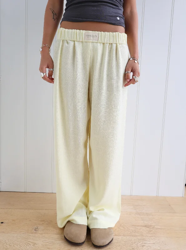 Sophia Pants Pale Yellow