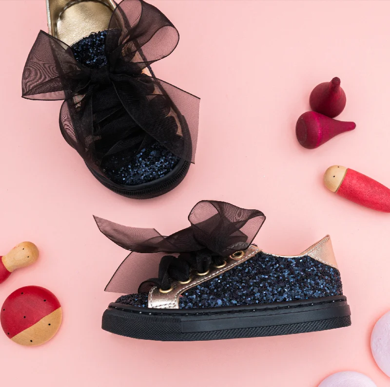 Black Glitter Shoe